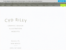 Tablet Screenshot of cydriley.com